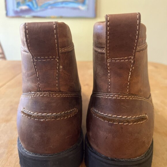 Duluth Trading Company Leather Boots, Men's Size 9 Wide Brown Lace Up - Picture 5 of 10